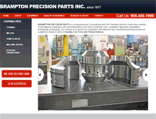 Tablet Screenshot of bramptonprecision.com